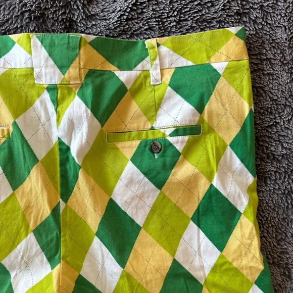 LOUDMOUTH Men’s Argyle Golf Shorts - Picture 13 of 16